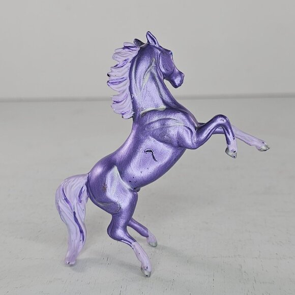Breyer Custom Stablemate Horse Rearing Arabian Purple Cloven Hooves CM - Picture 5 of 7